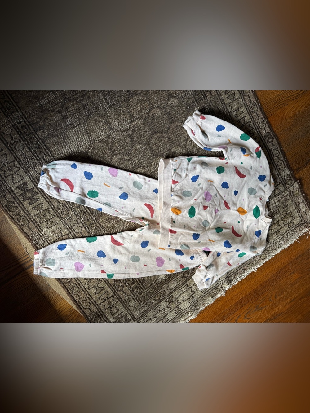 Kids Two-Piece Sweatshirt & Jogger Set — Colorful Confetti Print Zara 4-5y